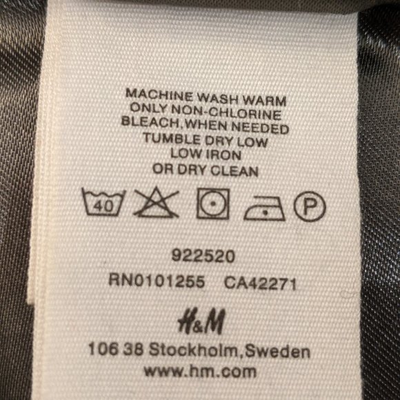 H&M Faux Fur Jacket SZ S - Picture 6 of 6